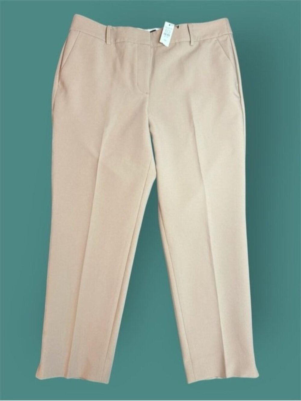 NWT Talbots Hampshire Ankle Trousers in Tan Light Camel colour sz 12P
